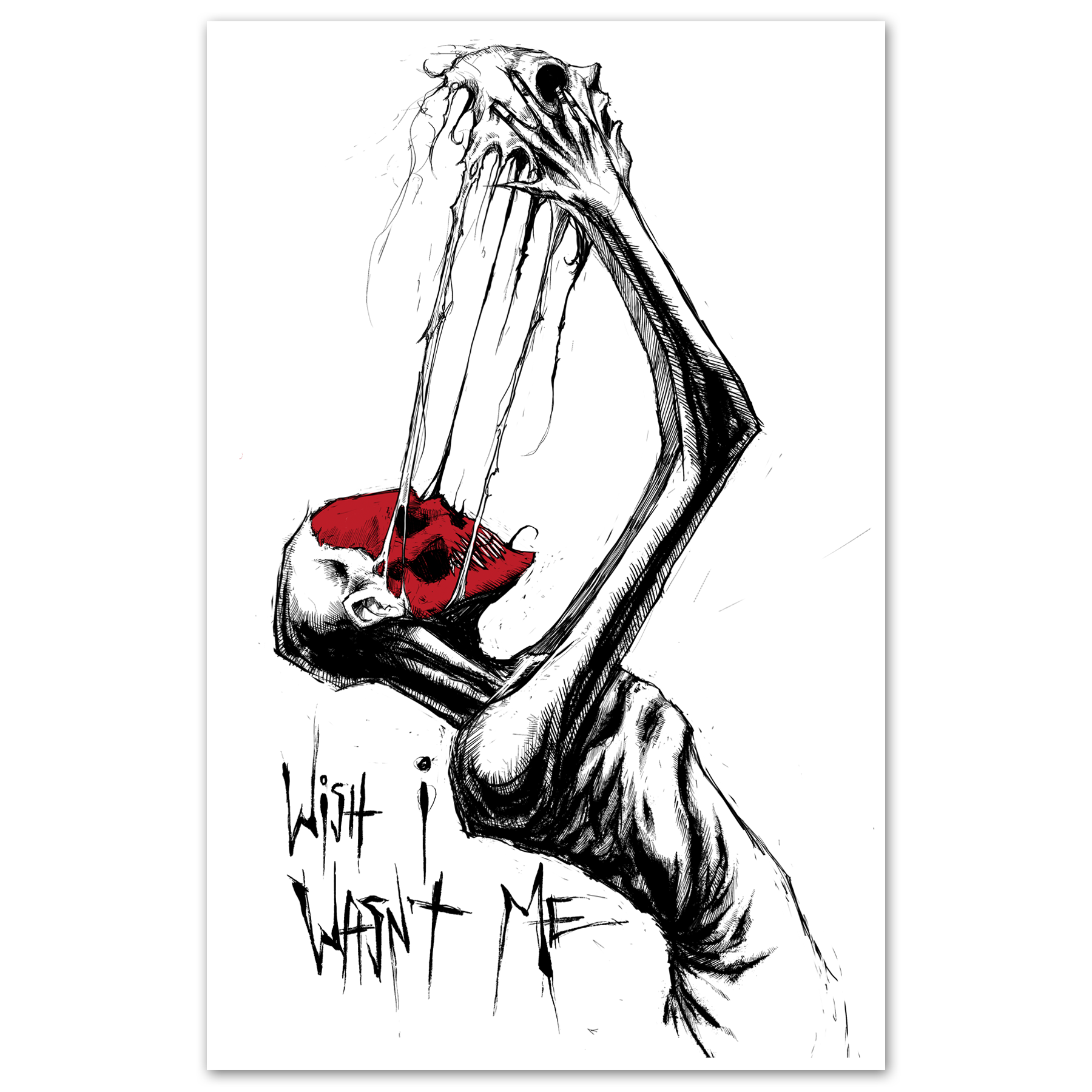 Wish I Wasn't Me Print